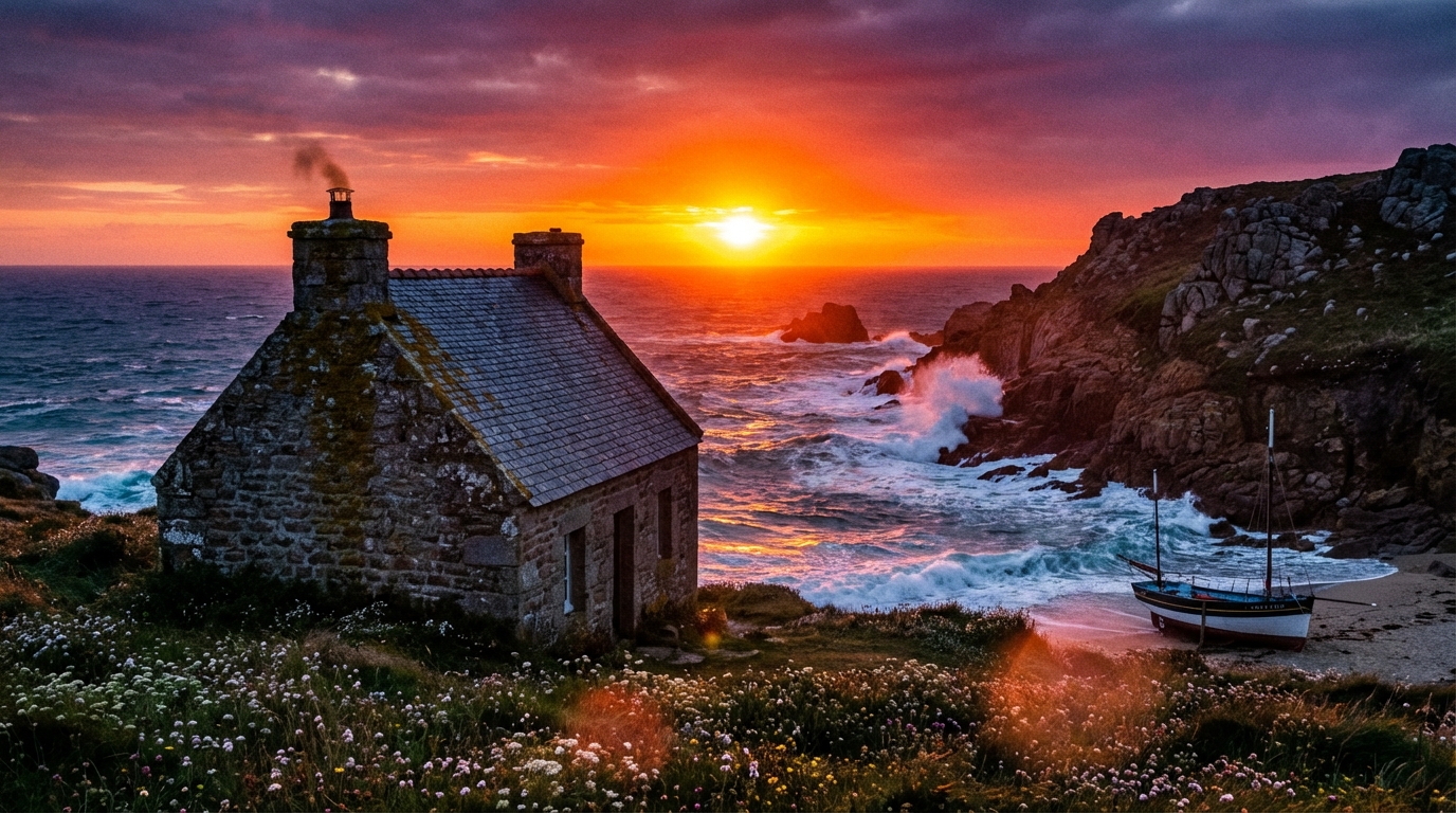 explorez les charmes authentiques d'une petite maison en bord de mer en bretagne, idéale pour des vacances paisibles entre nature et traditions.