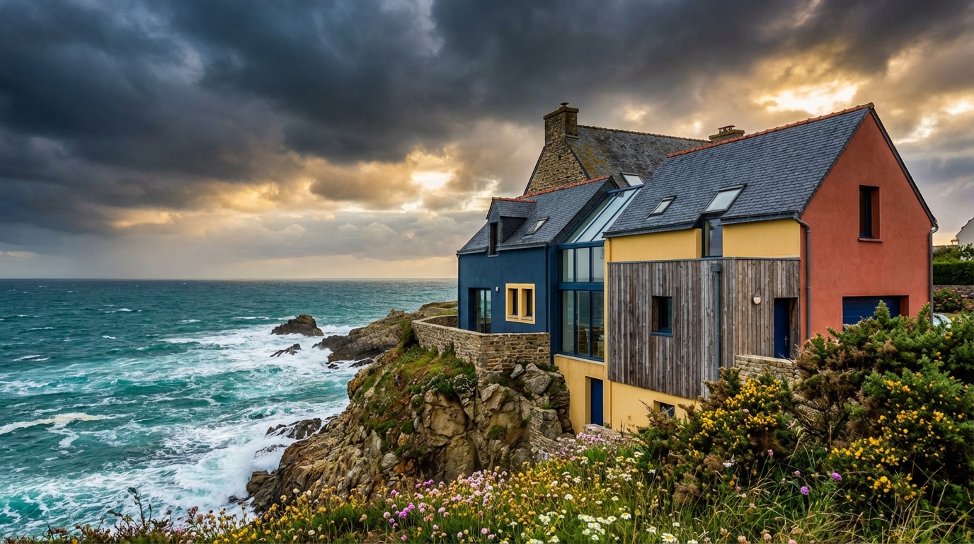 découvrez une maison en bretagne avec vue imprenable sur la mer, pour vivre au quotidien face à l'océan et profiter d'un cadre naturel exceptionnel.