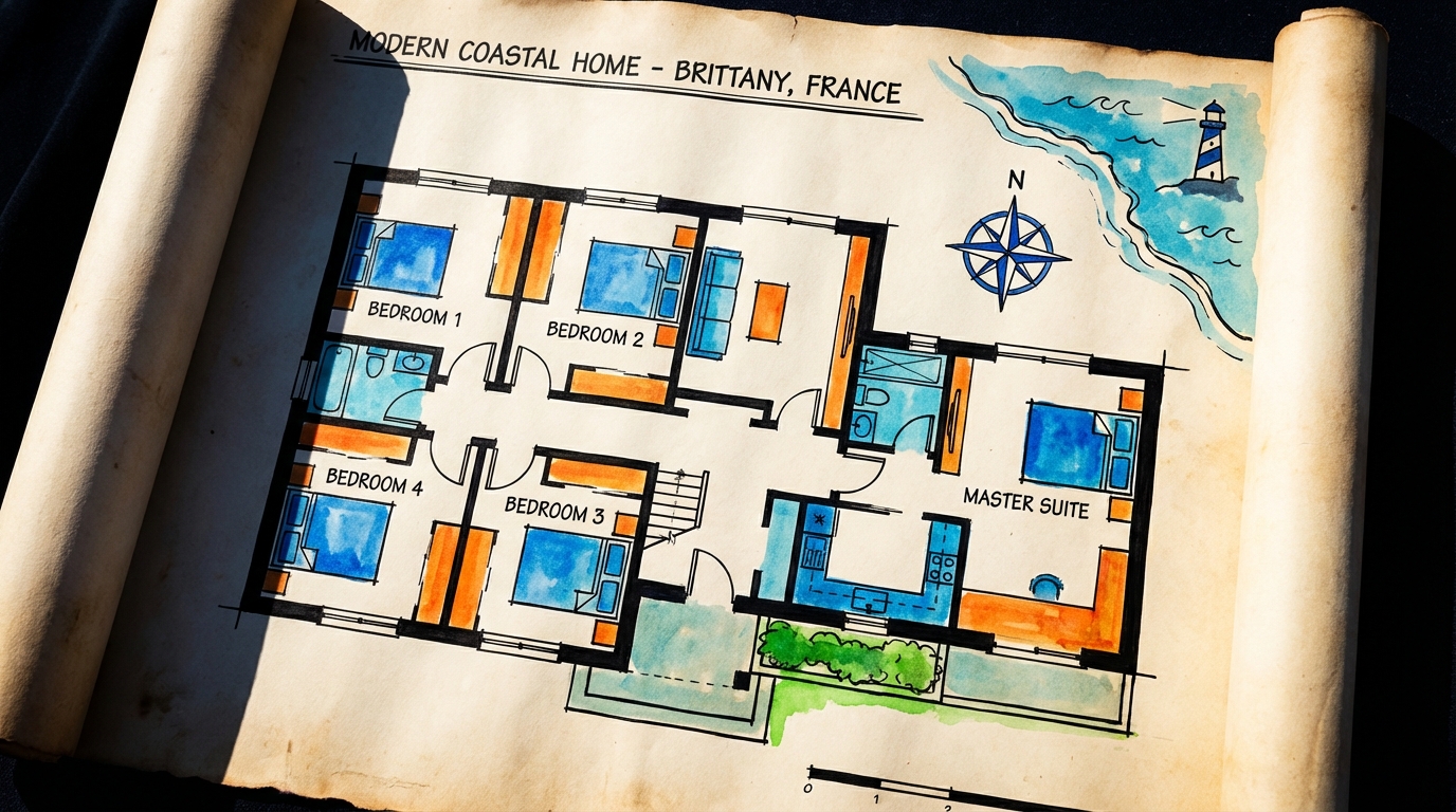 découvrez nos idées et conseils pour aménager une maison plain-pied avec 4 chambres, dont une suite parentale, pour un intérieur fonctionnel et confortable.