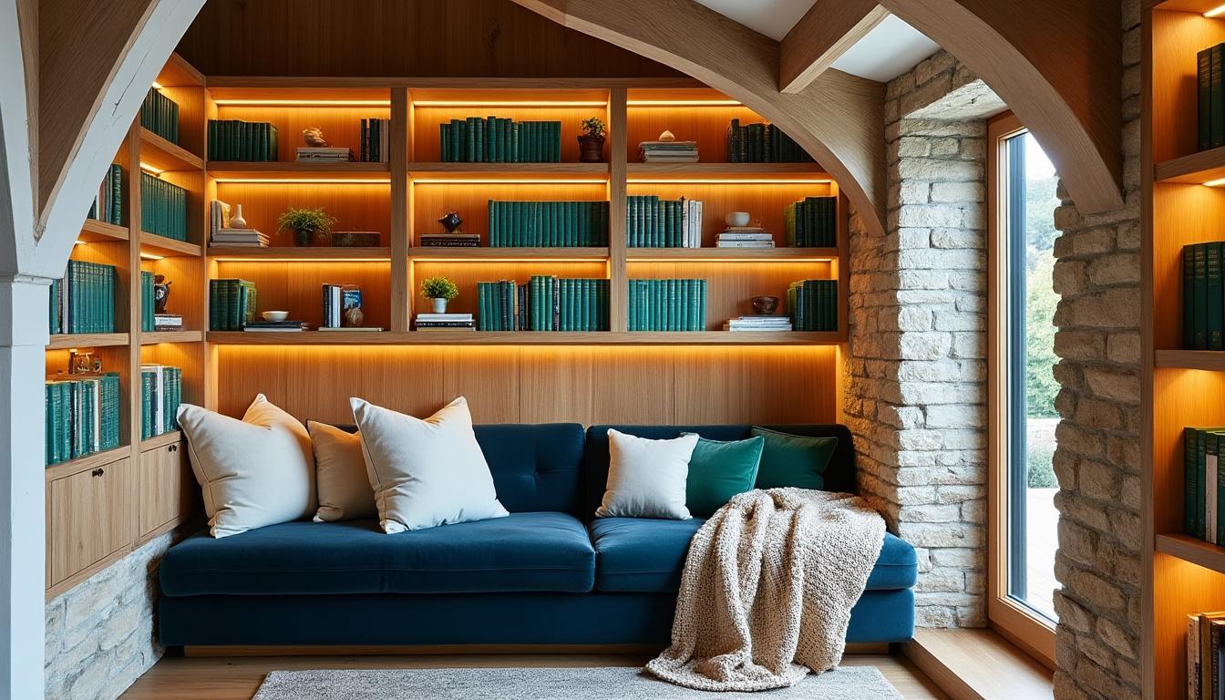 découvrez comment aménager une bibliothèque sous escalier pour optimiser chaque centimètre de votre espace avec style et fonctionnalité.