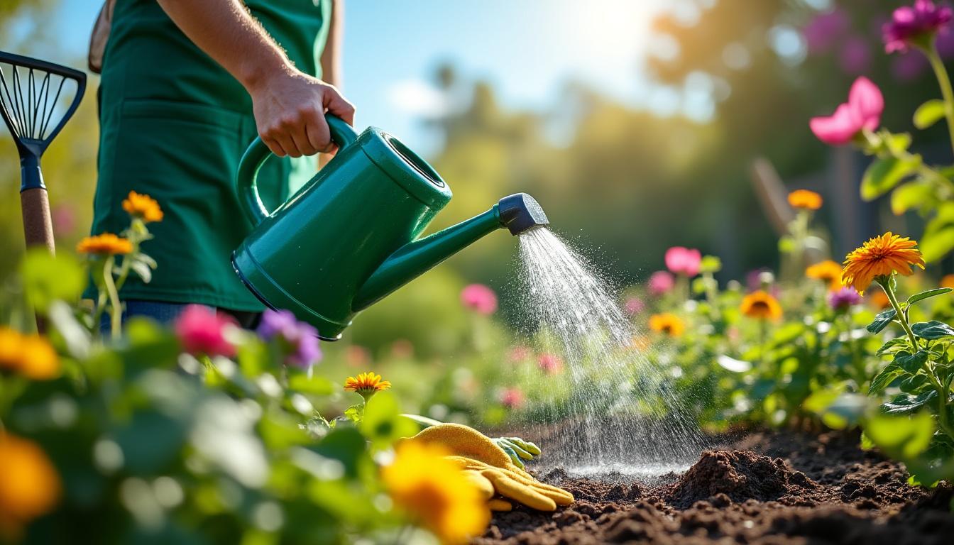découvrez des conseils pratiques pour arroser votre jardin efficacement et favoriser une croissance optimale de vos plantes tout en économisant l'eau.
